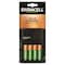 Duracell Charger, 6-8 Hrs. Charge, 1 Charger And 4 AA Nimh Batteries CEF14 - alternate 1